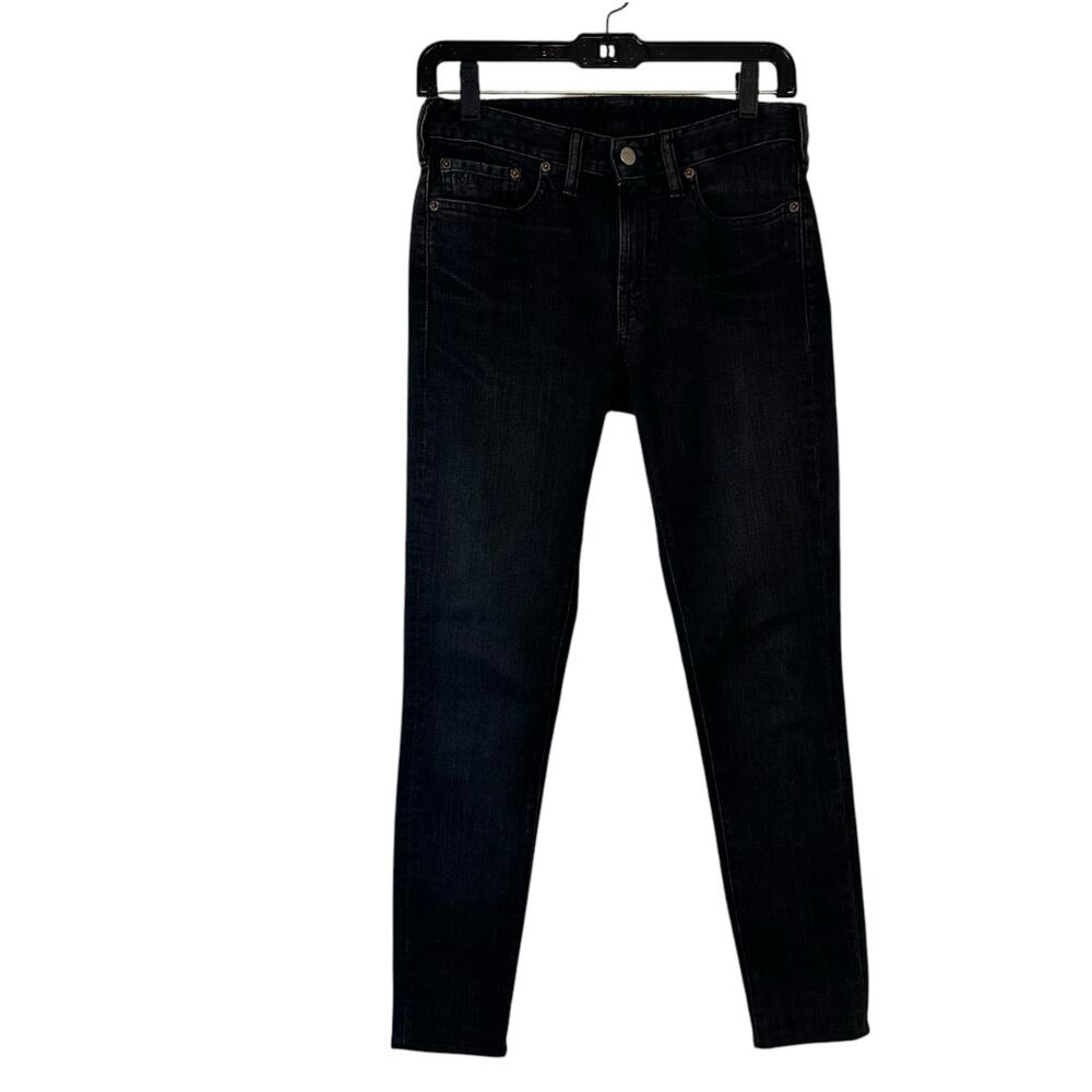 RRL Ralph Lauren Black Stretch Skinny Fit Jeans sz 25